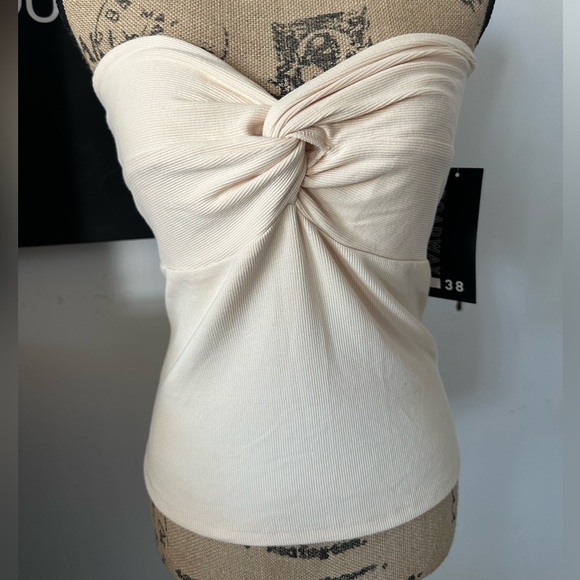 🆕Broadway 38 Cream Tube Top - Picture 1 of 17
